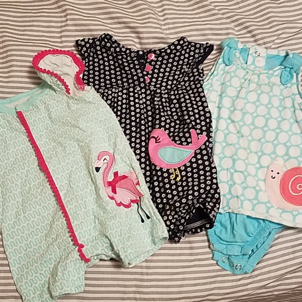 6 month romper bundle